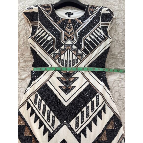 Express Art Deco Sequin Sheath, size M - Picture 7 of 7